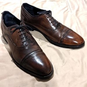 Size 12.5 D brown Messico dress shoes